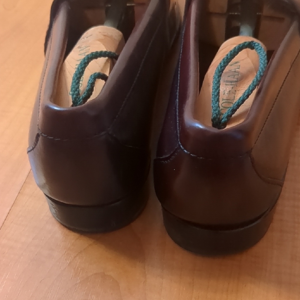Cole Haan Brown Leather Slip-On Loafers - Picture 4 of 7